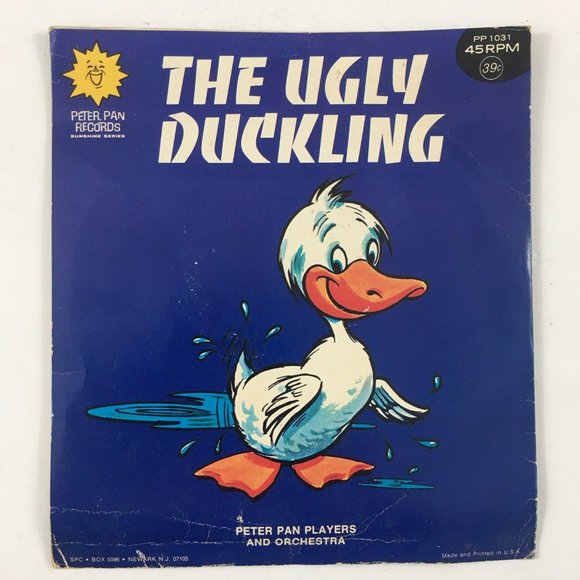 Peter Pan Records Other - The Ugly Duckling Peter Pan Players & Orchestra 45 Vinyl Record PP1031 Vintage
